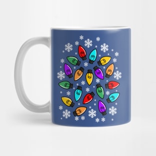 Bulbs with Snowflakes Mug